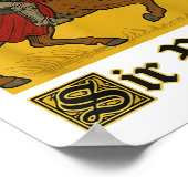 Sir Ringe Knight Vintag Pun _1 Poster (Ecke)