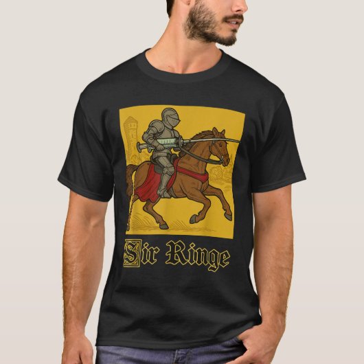 Sir Ringe Knight Vintage Pun T-Shirt (Vorderseite)
