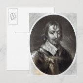 Sir Robert Rich 2nd Earl of Warwick Postkarte (Vorne/Hinten)