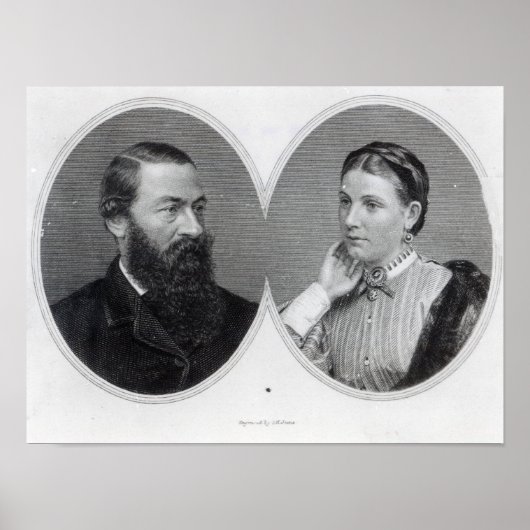 Sir Samuel und Lady Florence Baker, 1866 Poster (Vorne)