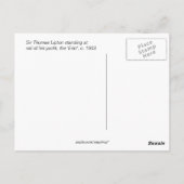 Sir Thomas Lipton auf seiner Yacht Postkarte (Rückseite)