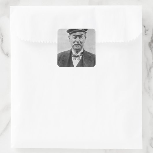 Sir Thomas Lipton Quadratischer Aufkleber (Tasche)