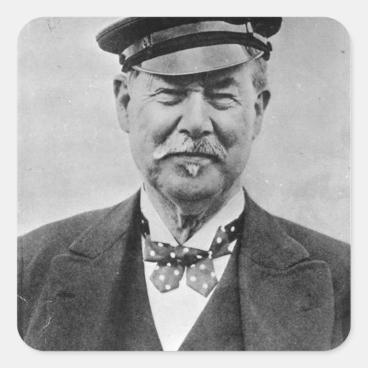 Sir Thomas Lipton Quadratischer Aufkleber (Vorderseite)