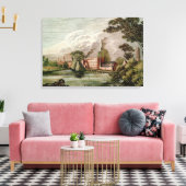 Sir Thomas Lombes Seidenmilch, Derby Leinwanddruck (Insitu (Wohnzimmer))