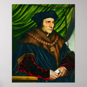 Sir Thomas More by Hans Holbein (1527) Poster