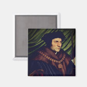 Sir Thomas More - von Hans Holbein, dem Jüngeren Magnet (Vorderseite/Rückseite)