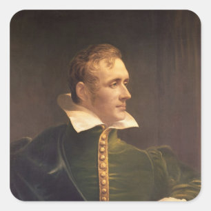 Sir Thomas Stamford Raffles Quadratischer Aufkleber