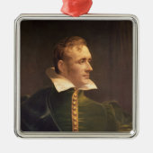 Sir Thomas Stamford Raffles Silbernes Ornament (Vorne)
