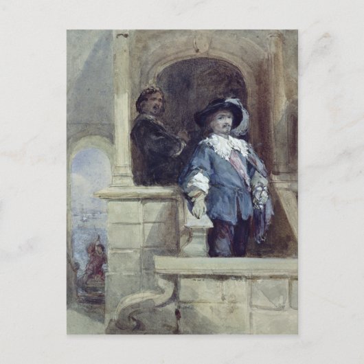 Sir Thomas Wentworth und John Postkarte (Vorderseite)