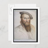 Sir Thomas Wyatt (C.1503-42) engraved by Francesco Postkarte (Vorne/Hinten)