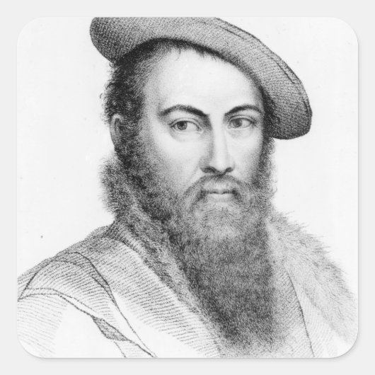 Sir Thomas Wyatt Quadratischer Aufkleber (Vorderseite)