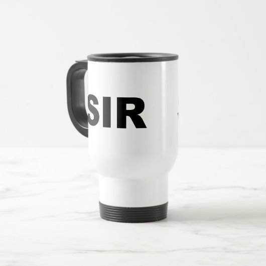 Sir Travel Mug Reisebecher (Vorderseite Links)