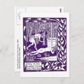 Sir Tristram von Aubrey Beardsley Illustration Postkarte (Vorne/Hinten)
