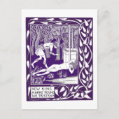 Sir Tristram von Aubrey Beardsley Illustration Postkarte (Vorderseite)