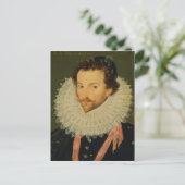 Sir Walter Raleigh 2 Postkarte (Stehend Vorderseite)