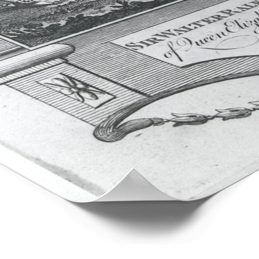 Sir Walter Raleigh Poster (Ecke)