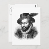 sir-walter-raleigh postkarte (Vorne/Hinten)