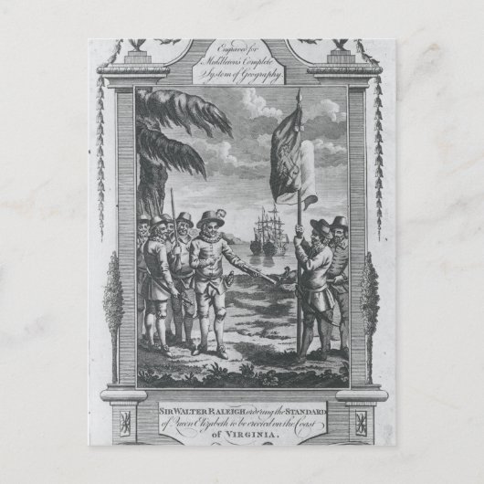 Sir Walter Raleigh Postkarte (Vorderseite)