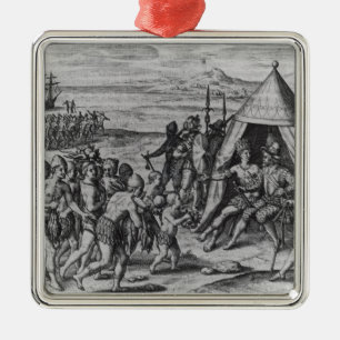 Sir Walter Raleigh Silbernes Ornament