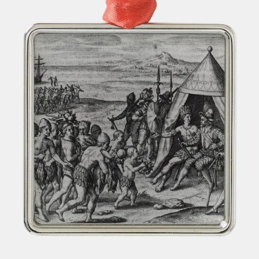 Sir Walter Raleigh Silbernes Ornament (Vorne)