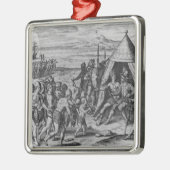 Sir Walter Raleigh Silbernes Ornament (Links)