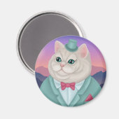 Sir Whiskers Magnet (Vorderseite/Rückseite)