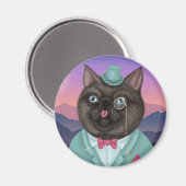 Sir Whiskers Magnet (Vorderseite/Rückseite)