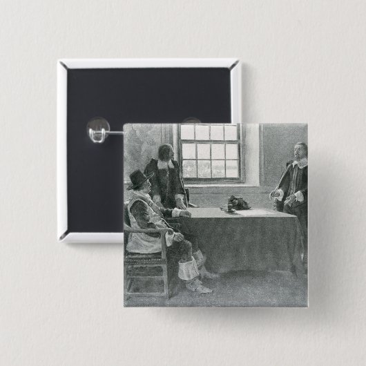 Sir William Berkeley Surrendering Button (Vorne & Hinten)