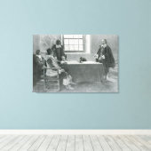 Sir William Berkeley Surrendering Leinwanddruck (Insitu (Holzboden))