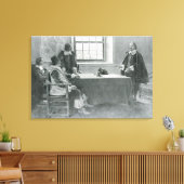 Sir William Berkeley Surrendering Leinwanddruck (Insitu (Wohnzimmer))