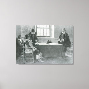 Sir William Berkeley Surrendering Leinwanddruck