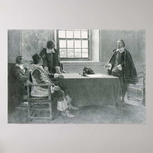 Sir William Berkeley Surrendering Poster (Vorne)