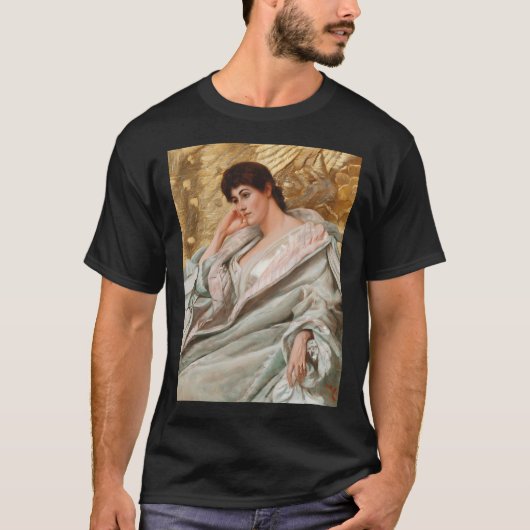 Sir William Blake Richmond Portrait von Frau. T-Shirt (Vorderseite)