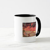 Sir William Hamilton, der die Eruption studiert Tasse (VorderseiteRechts)