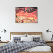 Sir William Hamilton studiert die Eruption Leinwanddruck (Insitu (Schlafzimmer))