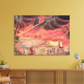 Sir William Hamilton studiert die Eruption Leinwanddruck (Insitu (Wohnzimmer))