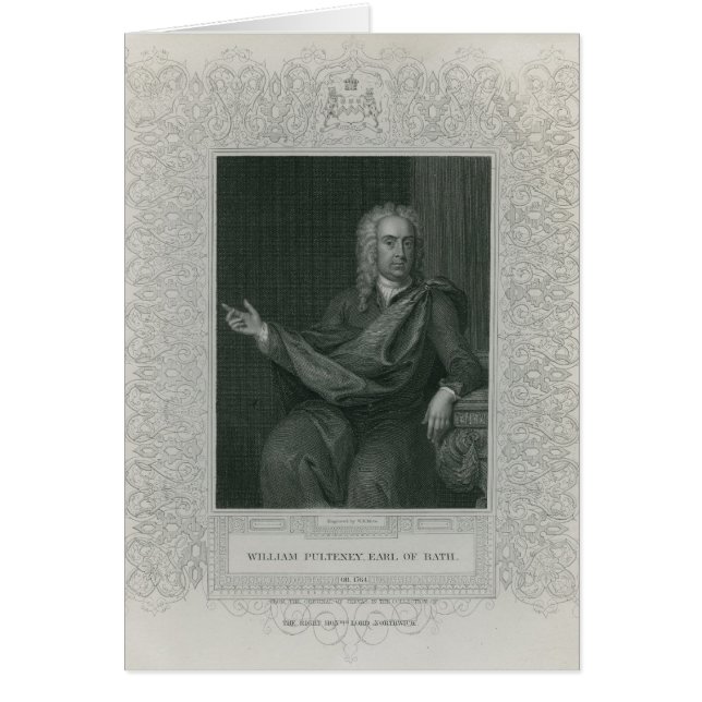 Sir William Pulteney, Graf des Bades (Vorne)