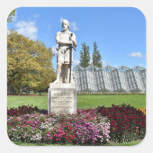 Sir William Wallace Statue Quadratischer Aufkleber (Vorderseite)