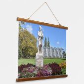 Sir William Wallace Statue Wandteppich Mit Holzrahmen (Gewinkelt)
