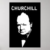 Sir Winston Black und White Poster (Vorne)