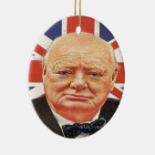 Sir Winston Churchill Keramik Ornament (Rechts)