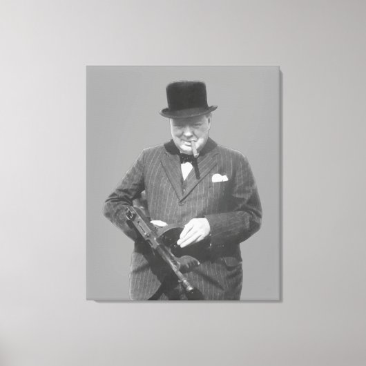 Sir Winston Churchill Leinwanddruck (Vorderseite)