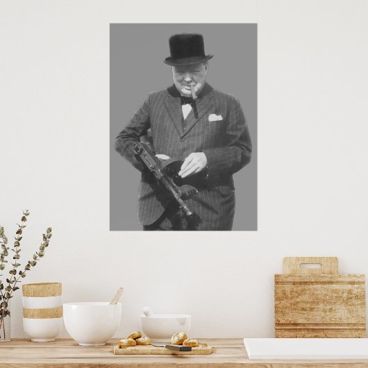 Sir Winston Churchill Poster (Küche)