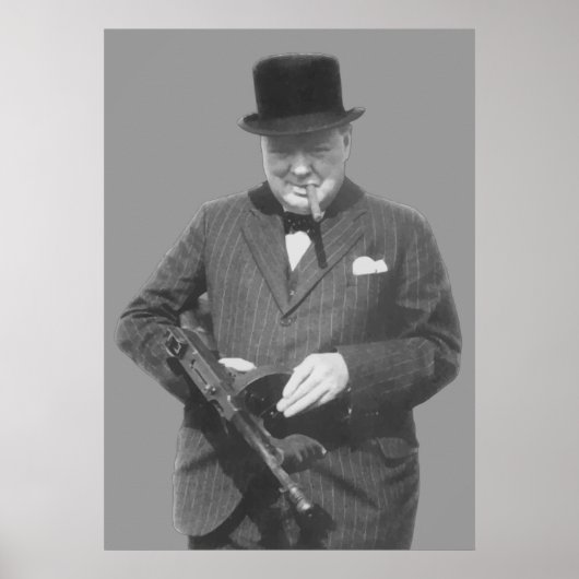 Sir Winston Churchill Poster (Vorne)