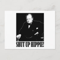 Sir Winston Churchill sagt "Shut Up Hippie!"