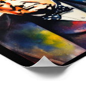 Sir Winston Churchill Sticker Poster (Ecke)