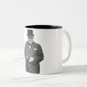 Sir Winston Churchill Zweifarbige Tasse (VorderseiteRechts)