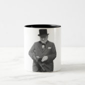 Sir Winston Churchill Zweifarbige Tasse (Mittel)