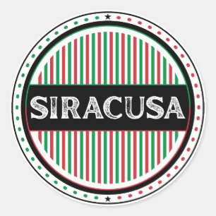 Siracusa City Pride Emblem – Italienische Identitä Runder Aufkleber