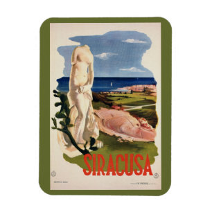 Siracusa Syrakus Italien Vintage italienische Magnet